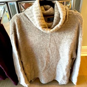 Cow neck, Fall sweater - light Brown